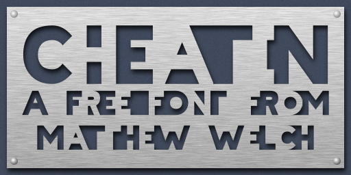 Cheatin font sample