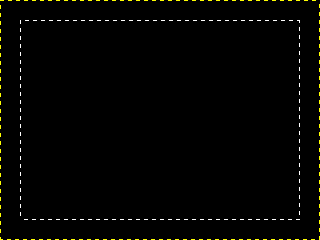 Black image with a selected area inset by 20 pixels