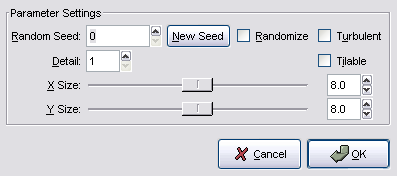 Solid Noise dialog box